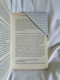 Yellow striped corner bookmark