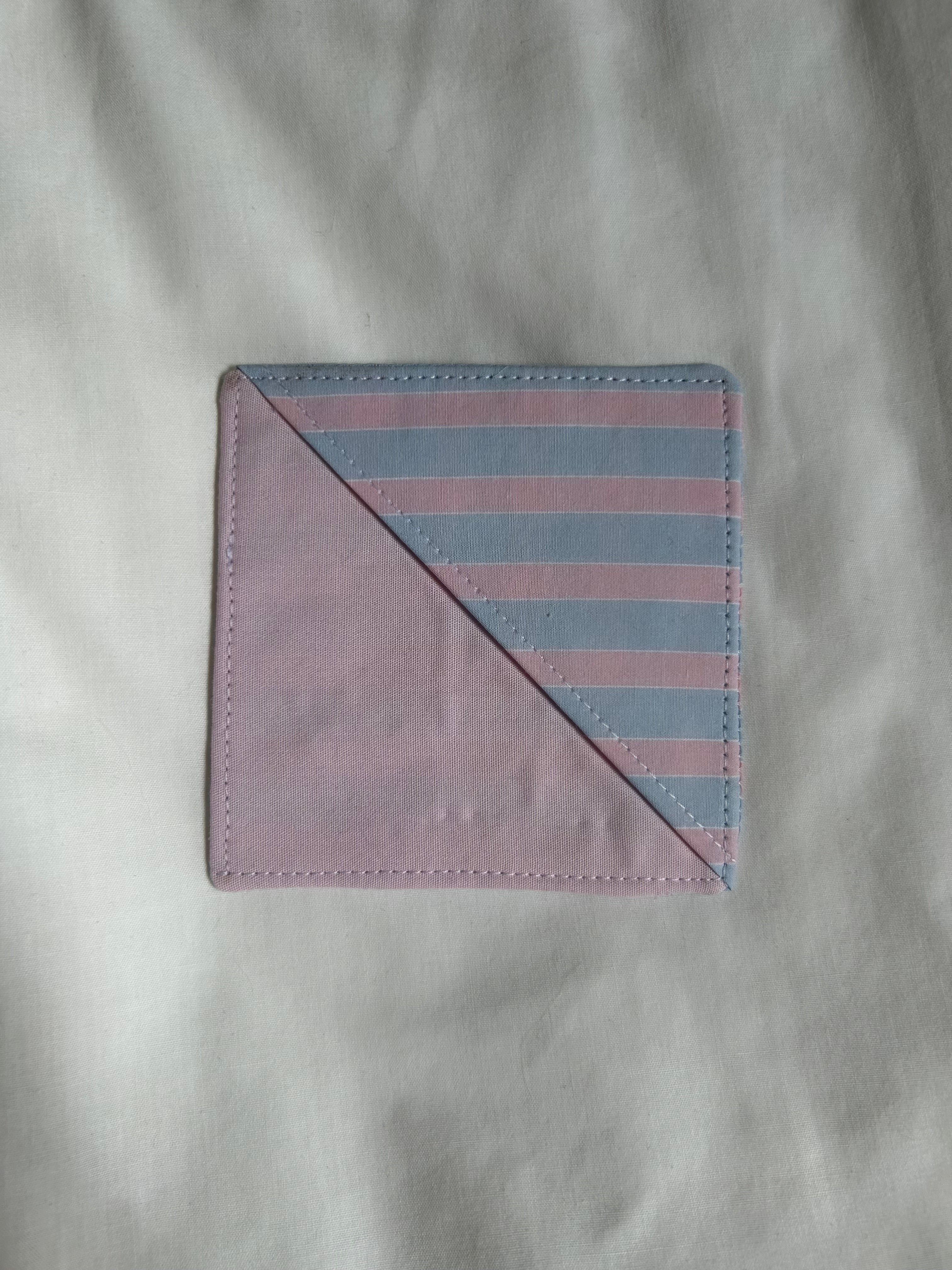 Pink and blue corner bookmark