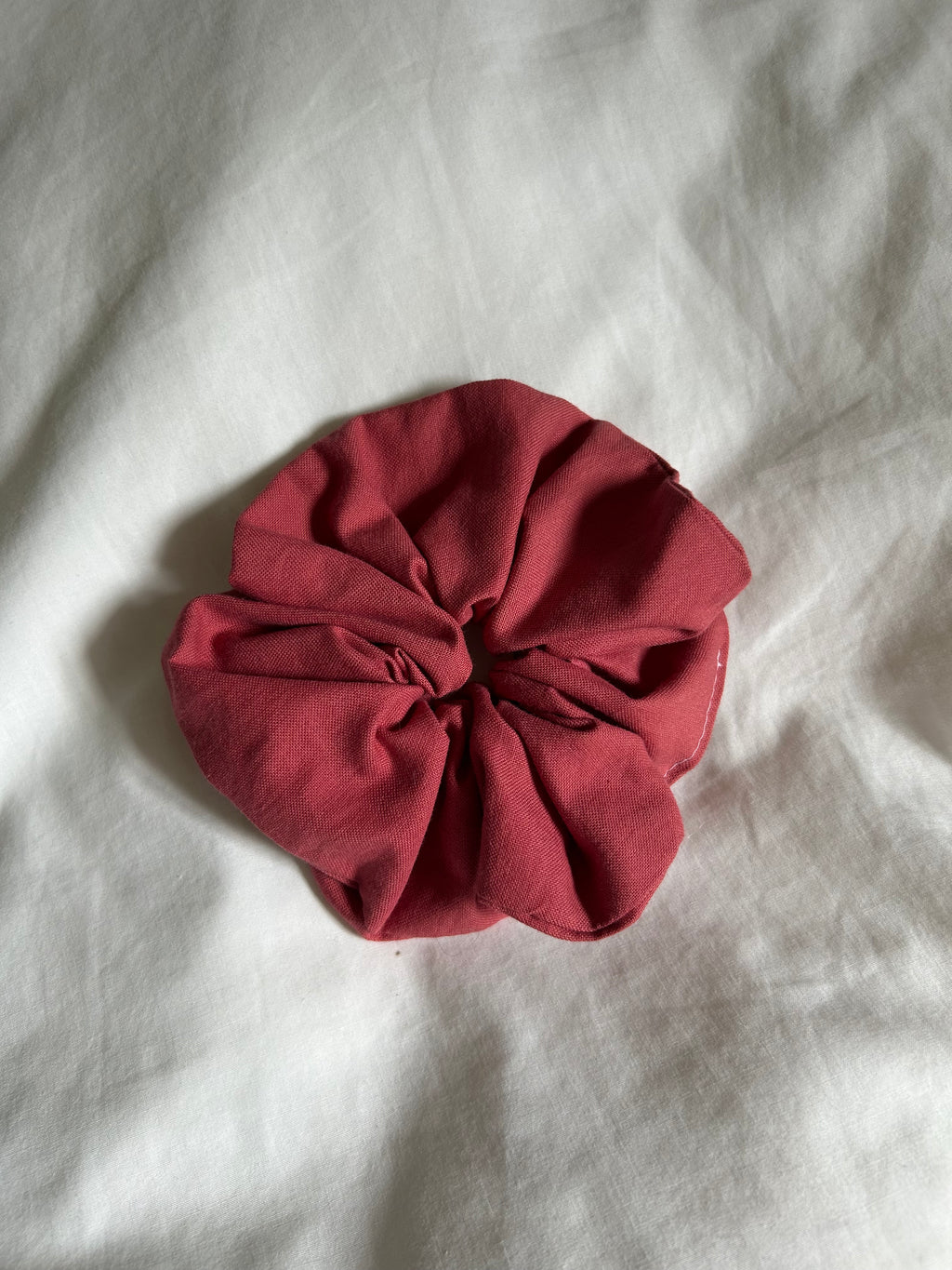 Plain terracotta scrunchie