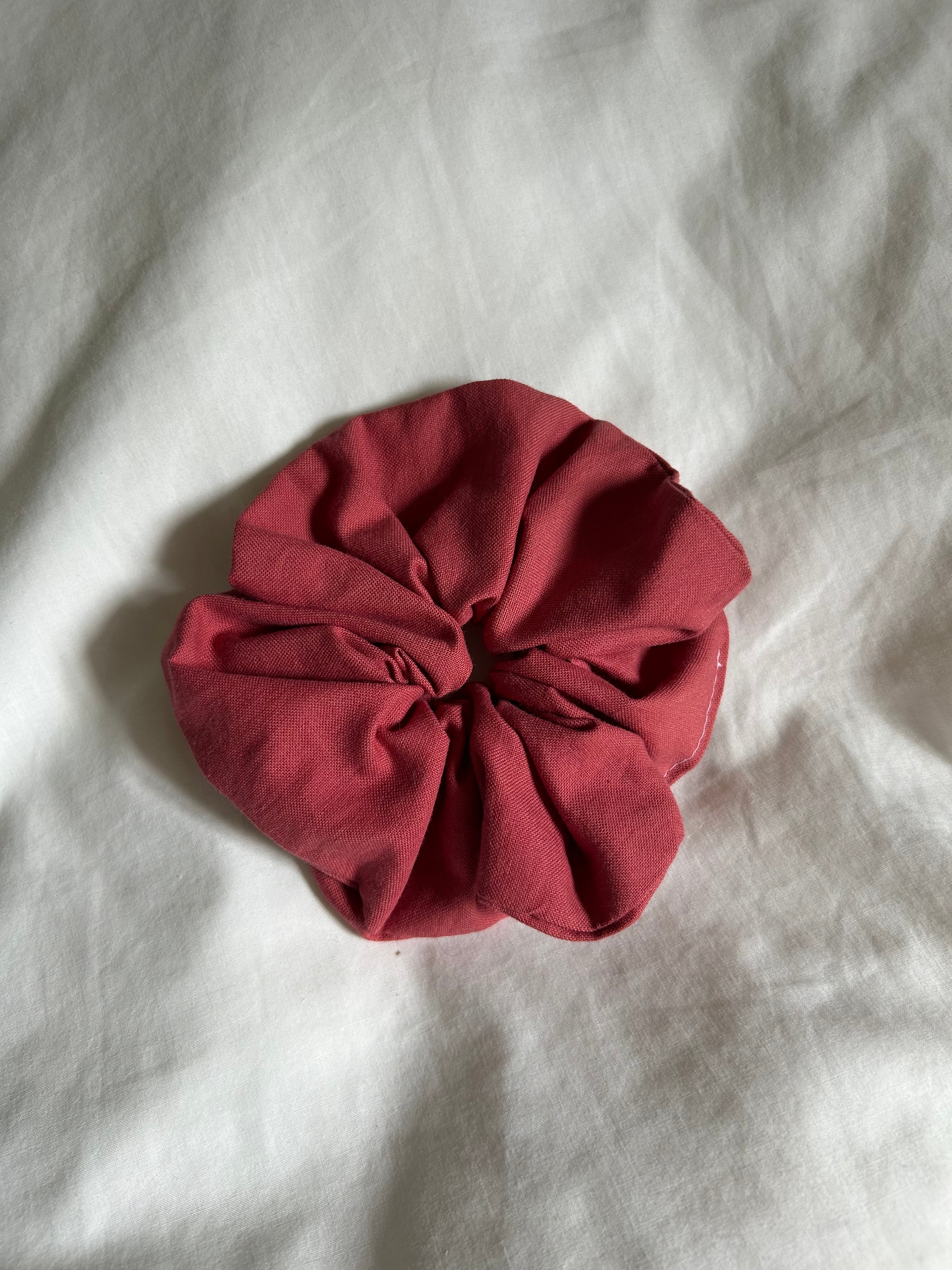 Plain terracotta scrunchie