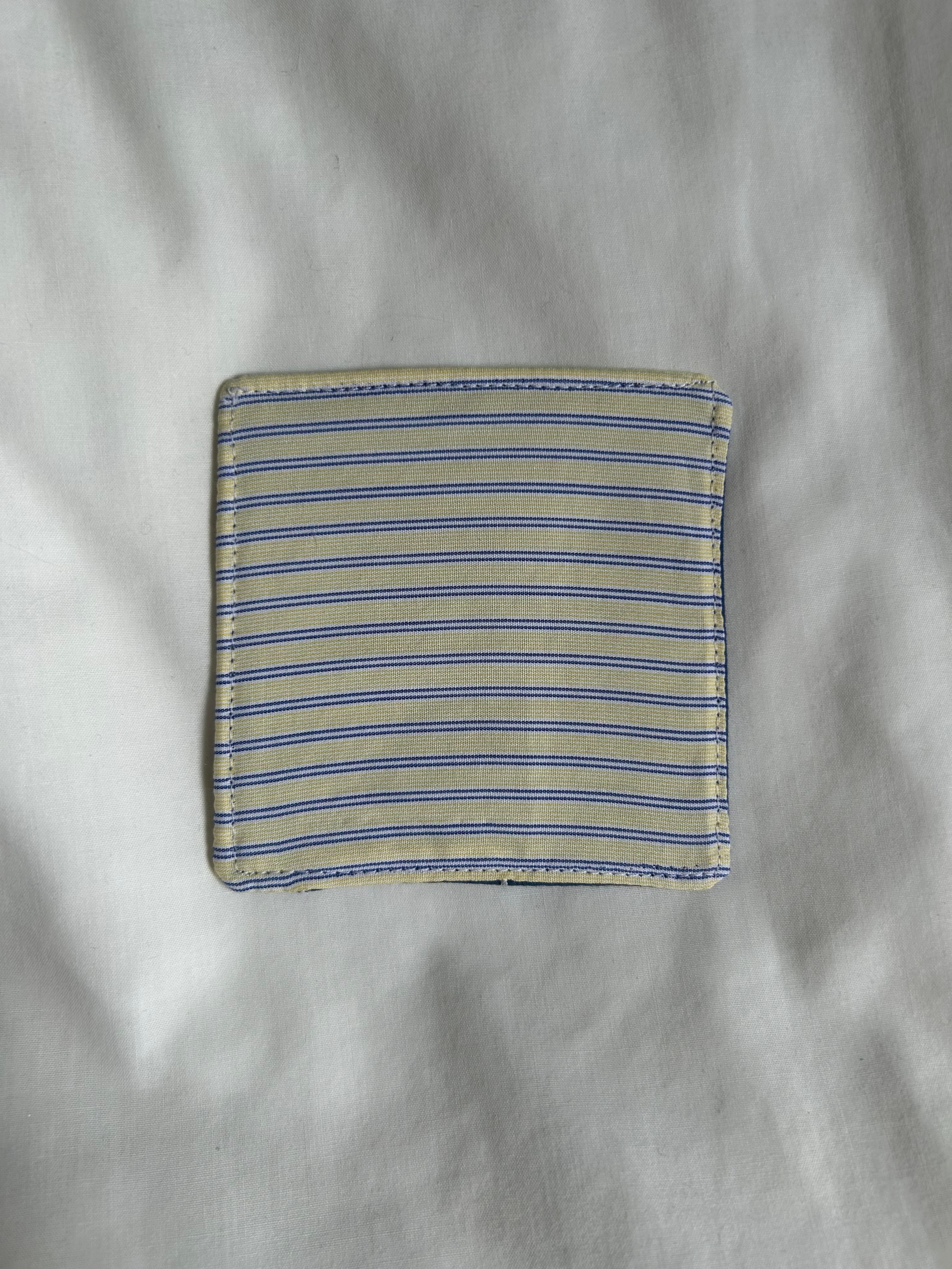 Yellow striped corner bookmark
