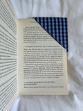 Blue corner bookmark