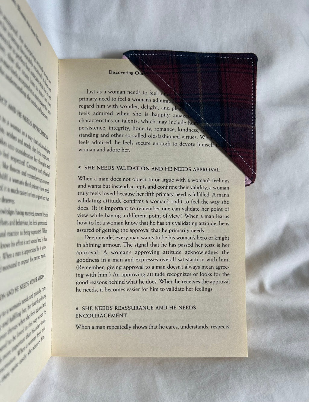 Purple corner bookmark