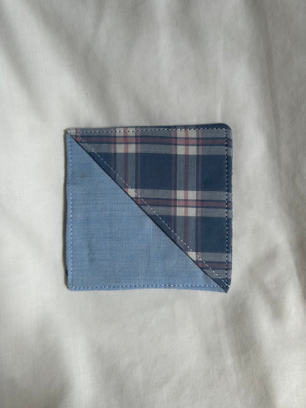 Blue white and pink corner bookmark
