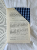 Blue corner bookmark