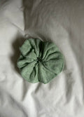 Pale green scrunchie