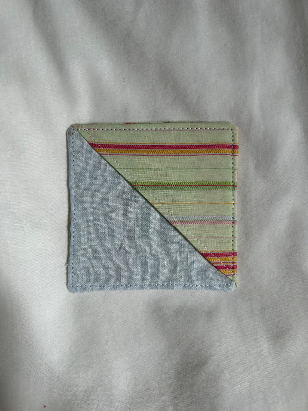 Green striped corner bookmark