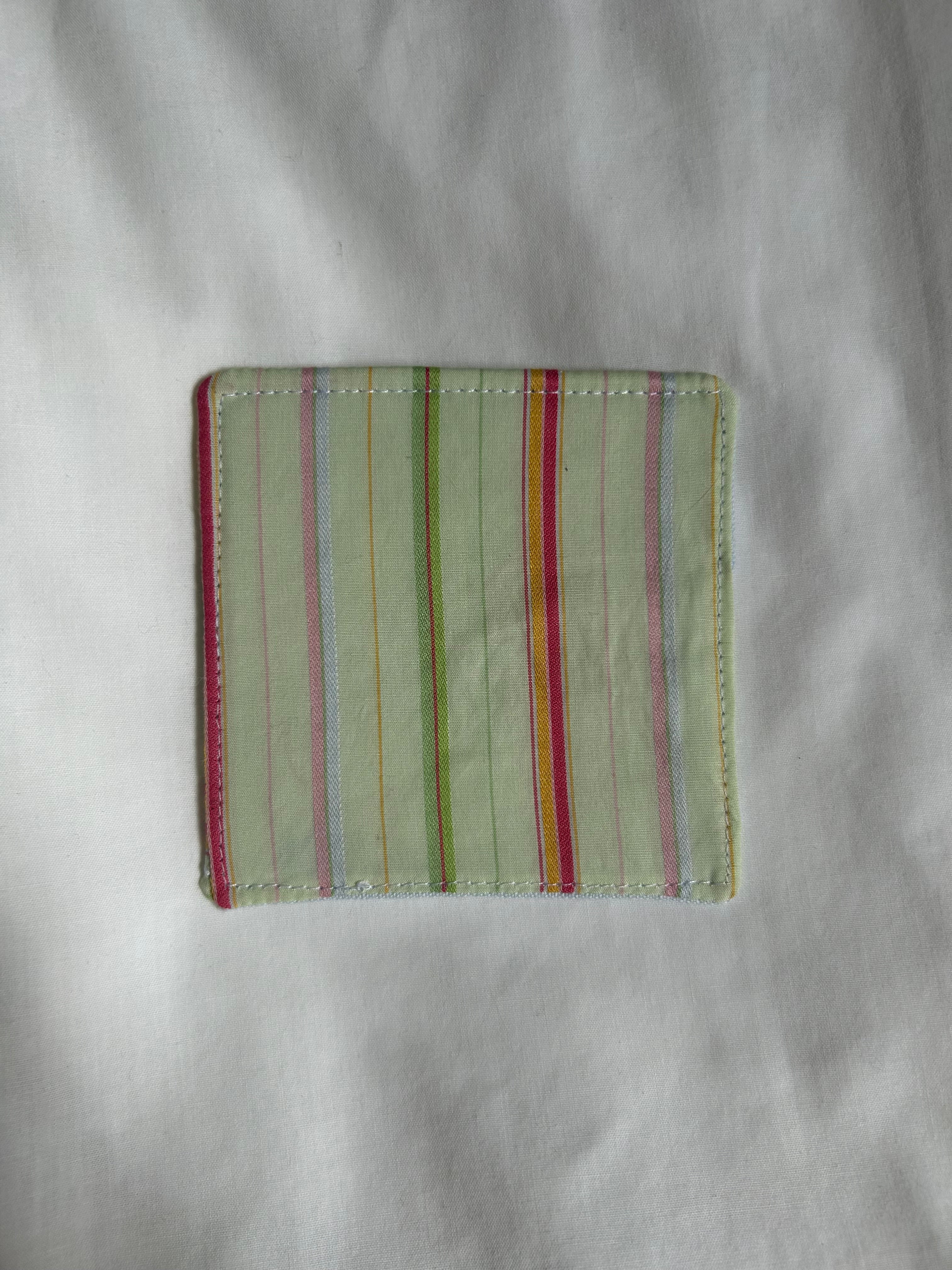 Green striped corner bookmark
