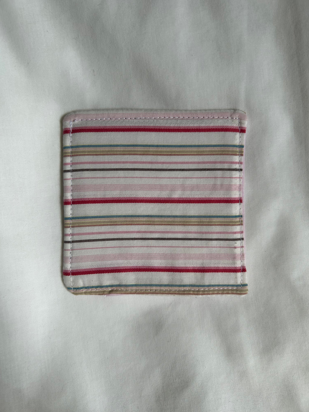 Pink striped corner bookmark