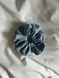 Plain blue scrunchie