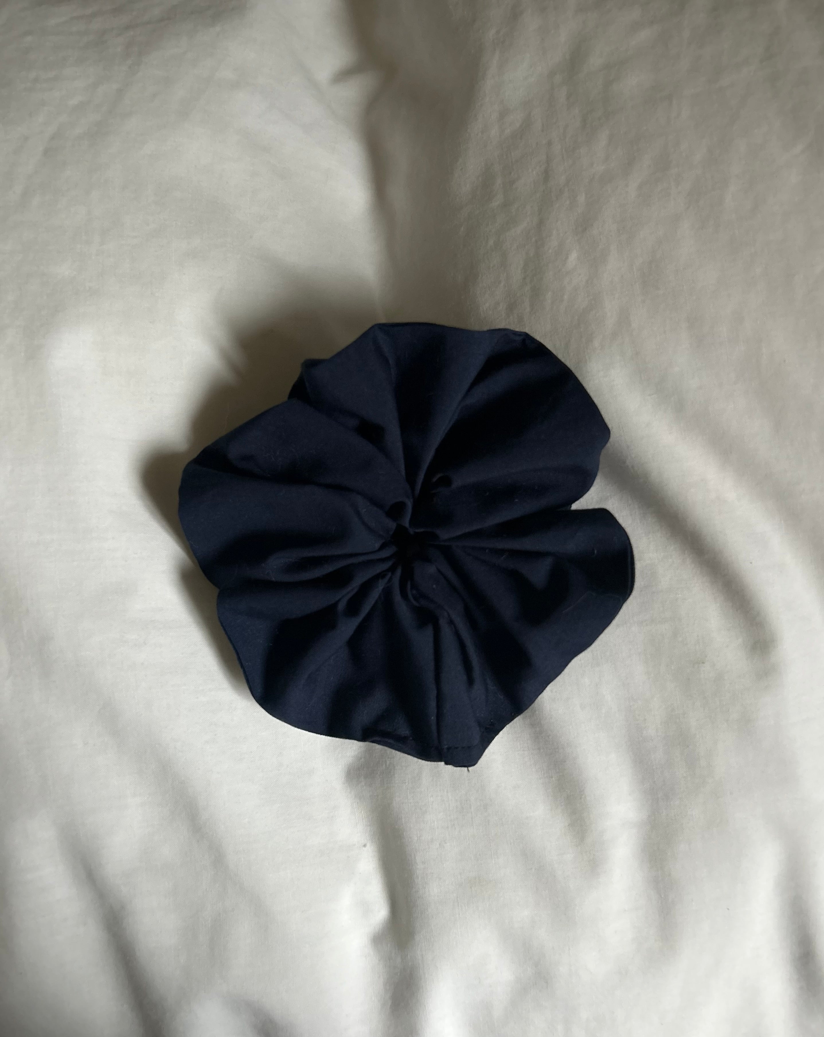Navy scrunchie