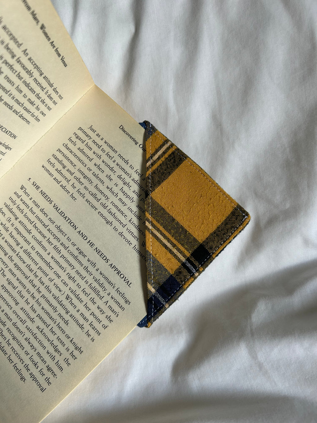 Yellow corner bookmark