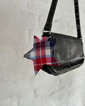 Blue and red star keyring