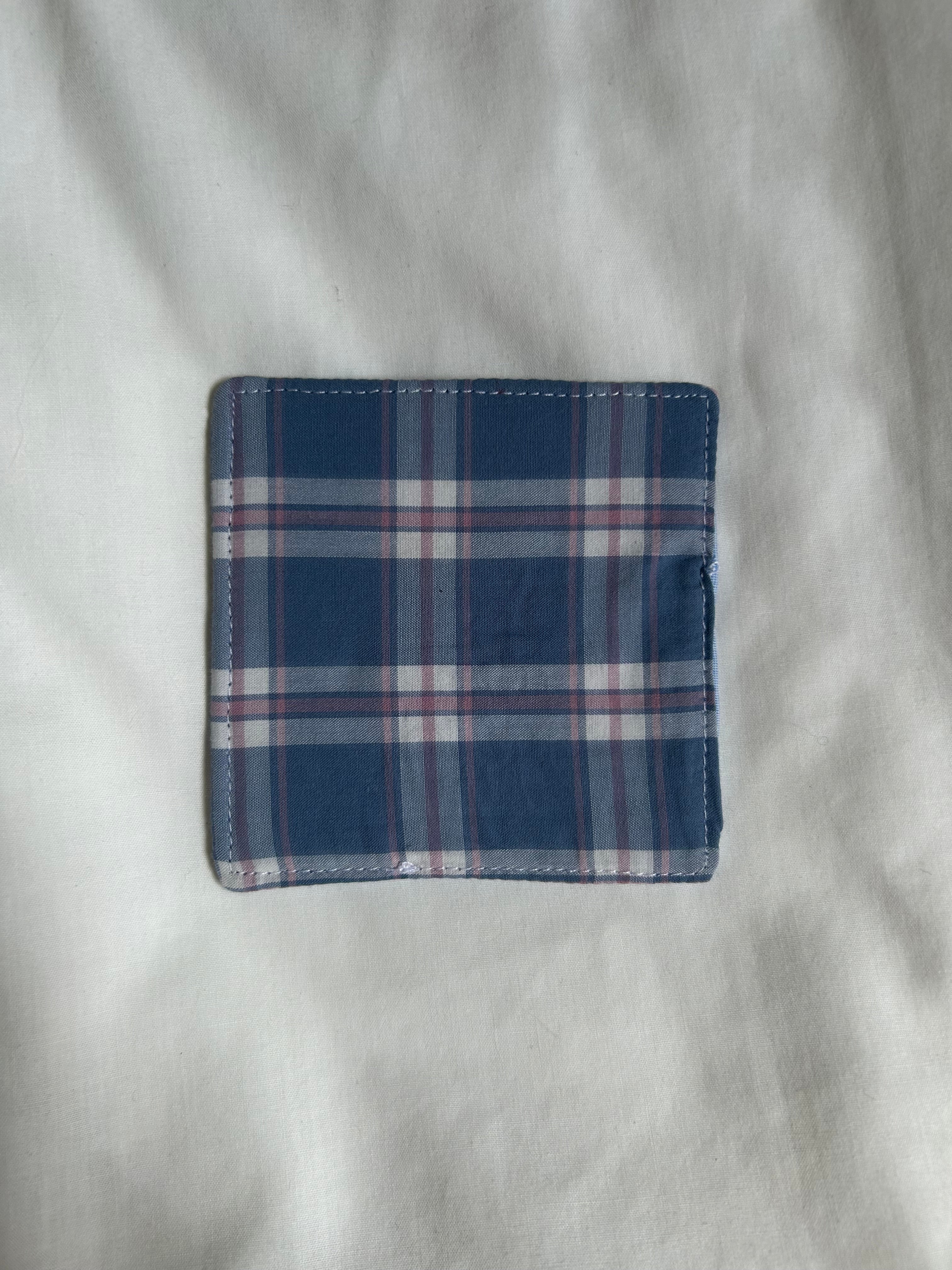 Blue white and pink corner bookmark