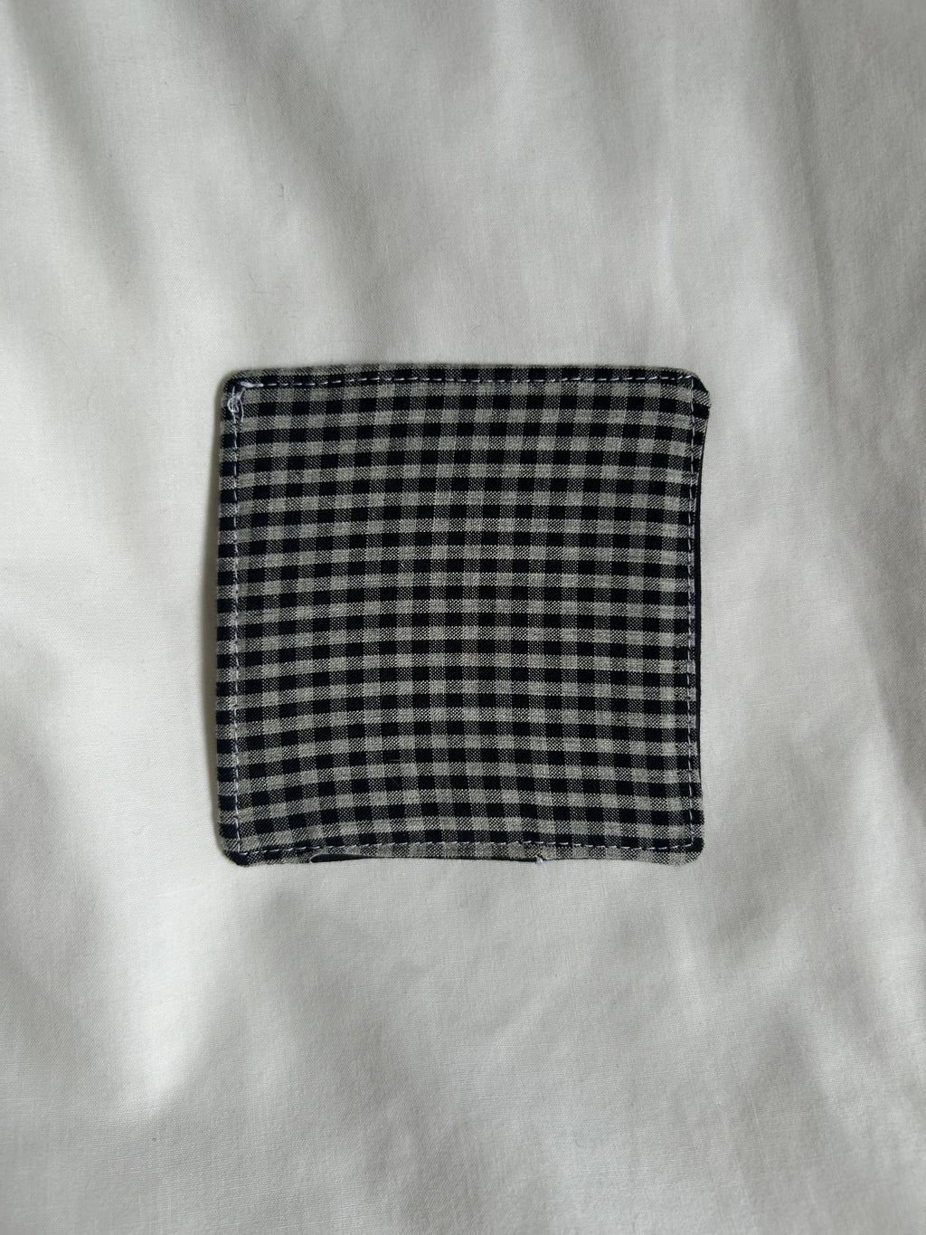 Black checkered corner bookmark