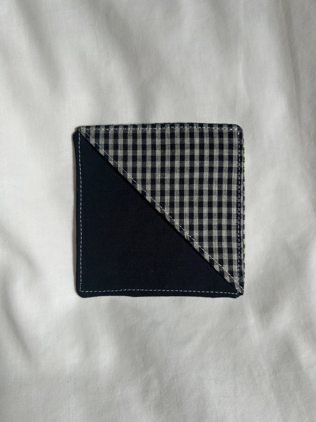 Black checkered corner bookmark