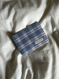 Blue and pink coin purse
