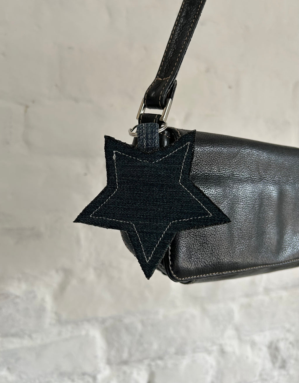 Vintage denim keyring