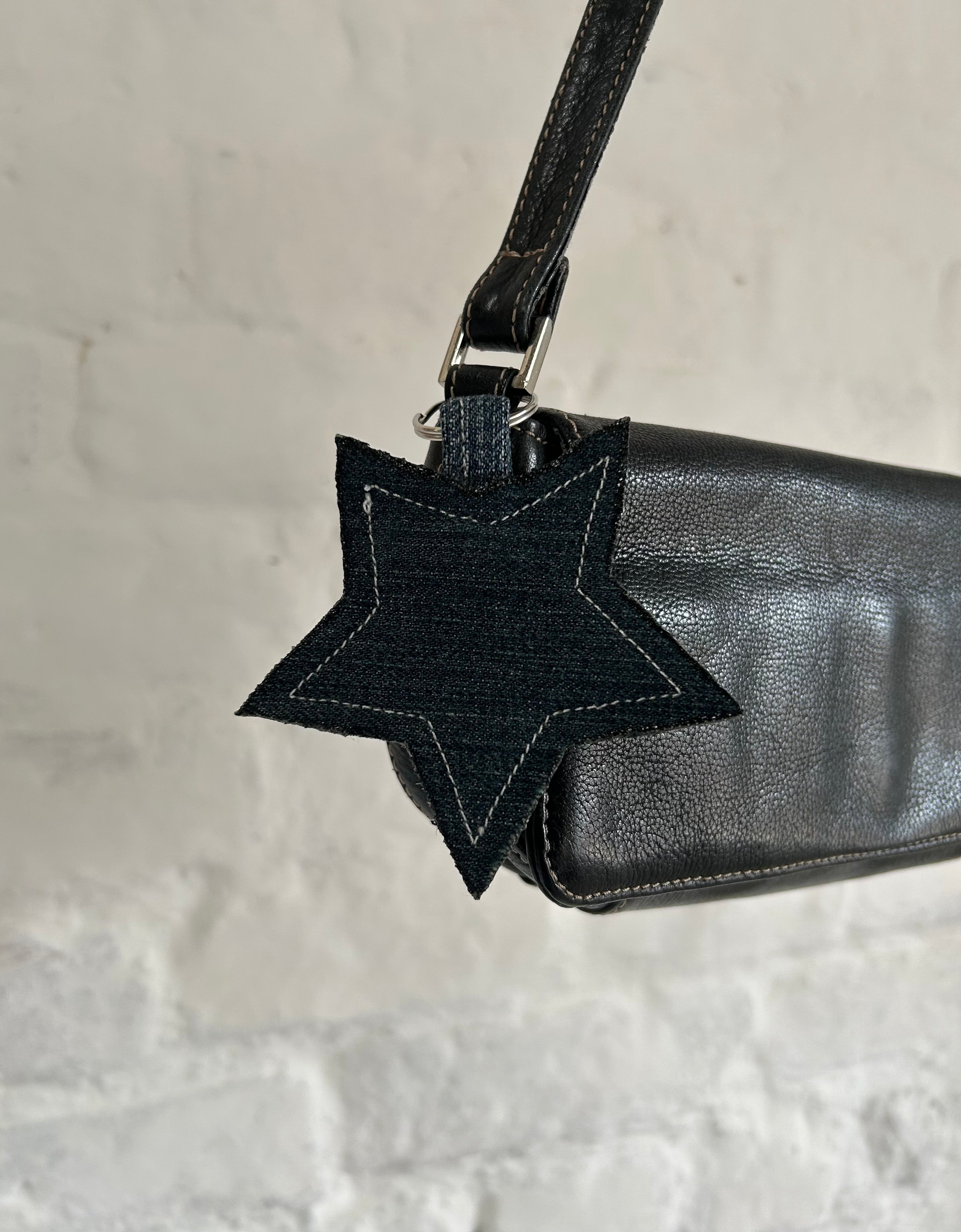Vintage denim keyring