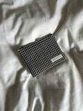 Black and white checkered coin purse