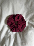 Plain red scrunchie