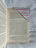 Pink striped corner bookmark