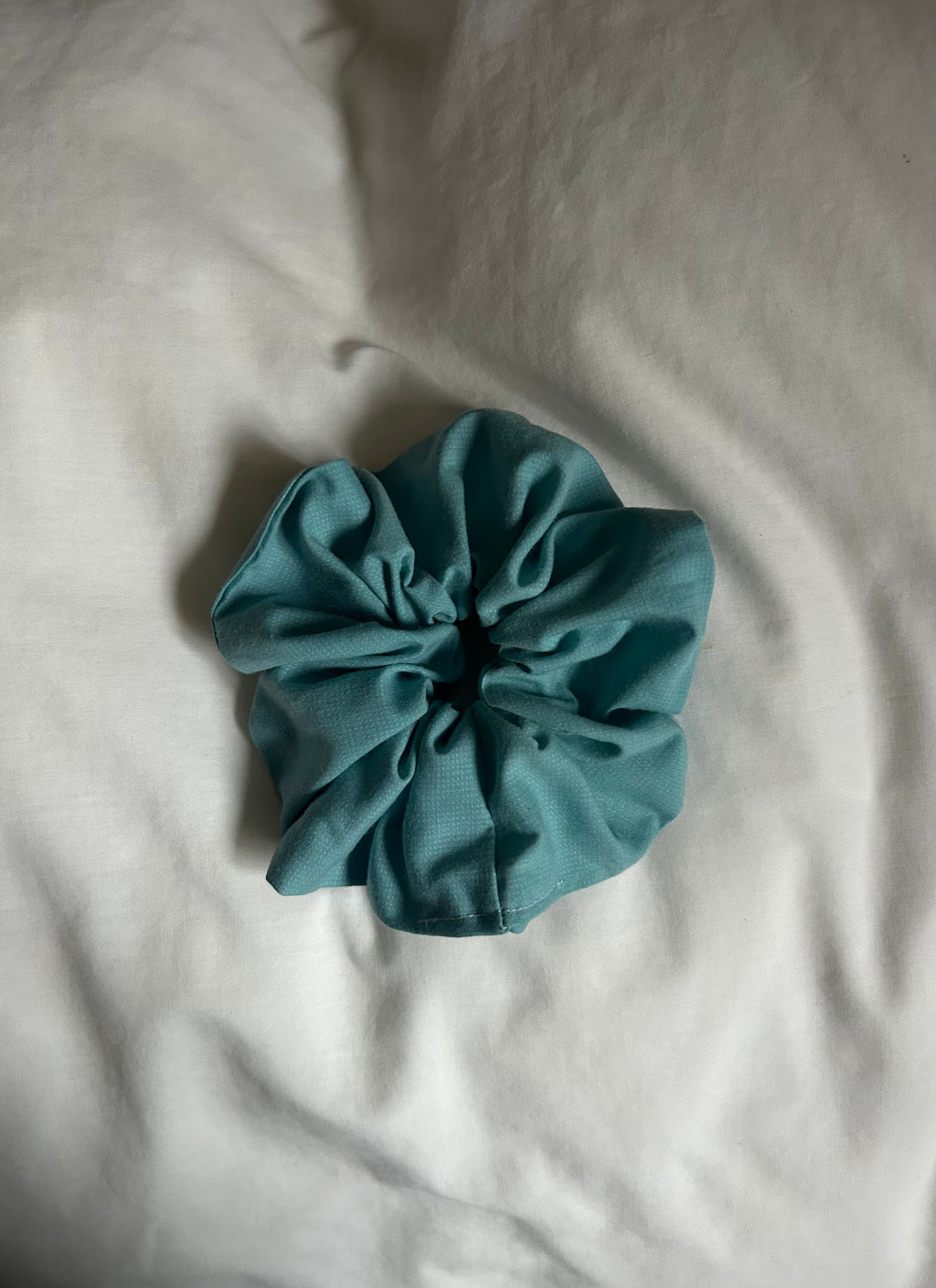 Turquoise scrunchie