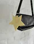 Plain yellow star keyring
