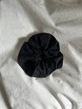 Plain black scrunchie